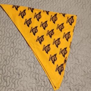 Harley-Davidson Yellow Bandana with Black Logo Print